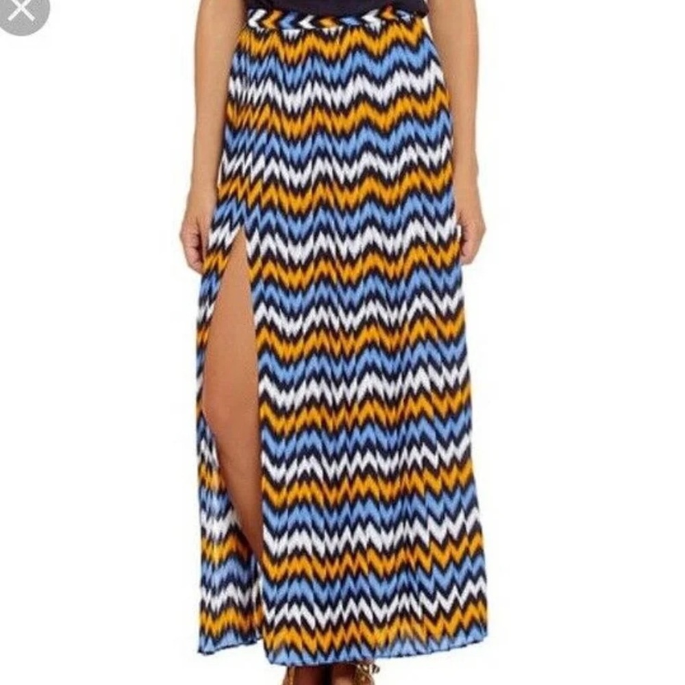 MK Striped Maxi Skirt